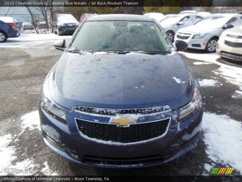 Atlantis Blue Metallic / Jet Black/Medium Titanium 2013 Chevrolet Cruze LS