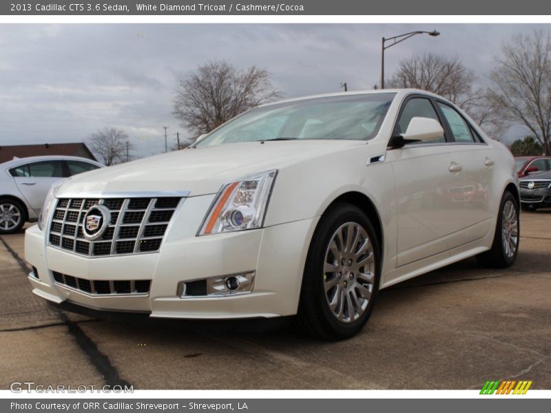 White Diamond Tricoat / Cashmere/Cocoa 2013 Cadillac CTS 3.6 Sedan
