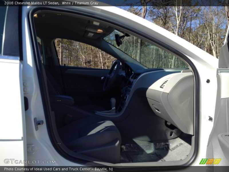 White / Titanium Gray 2008 Chevrolet Malibu LT Sedan