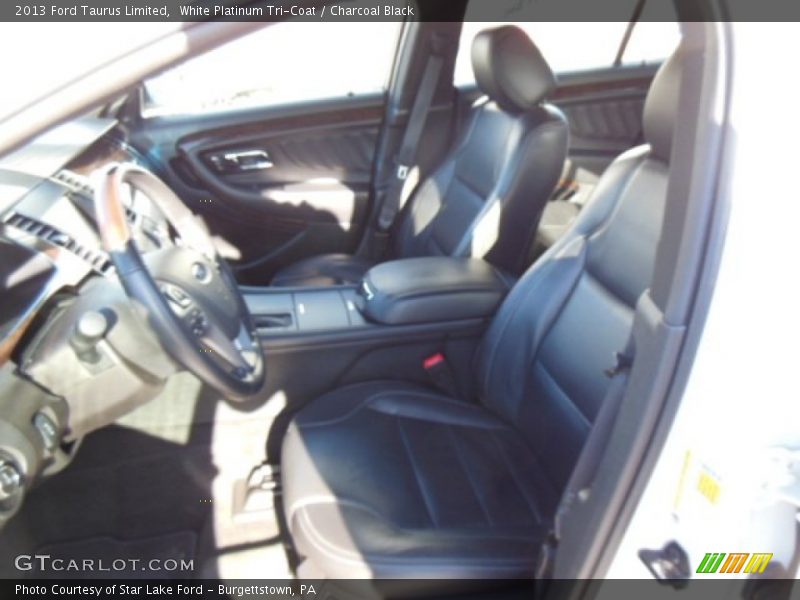White Platinum Tri-Coat / Charcoal Black 2013 Ford Taurus Limited