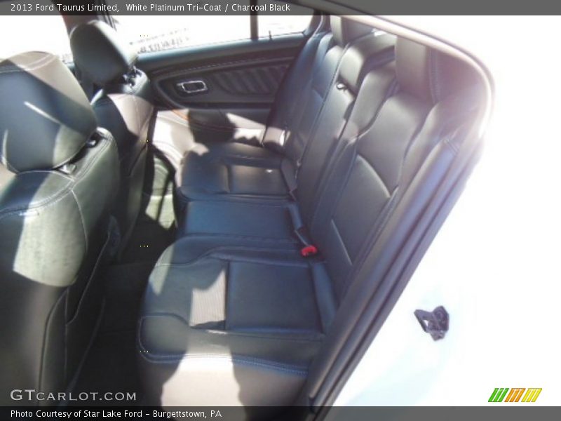 White Platinum Tri-Coat / Charcoal Black 2013 Ford Taurus Limited