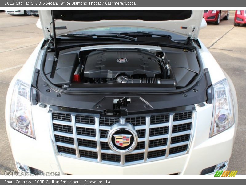 White Diamond Tricoat / Cashmere/Cocoa 2013 Cadillac CTS 3.6 Sedan