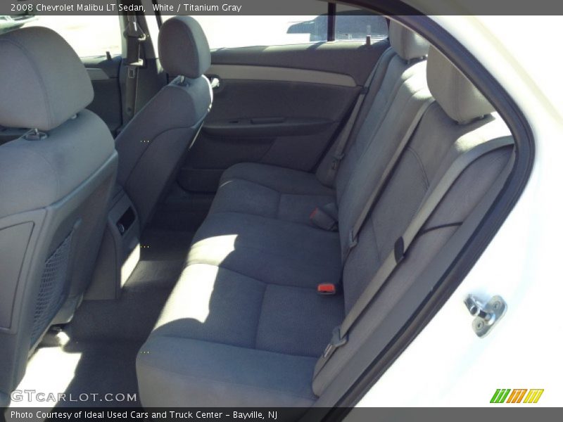 White / Titanium Gray 2008 Chevrolet Malibu LT Sedan