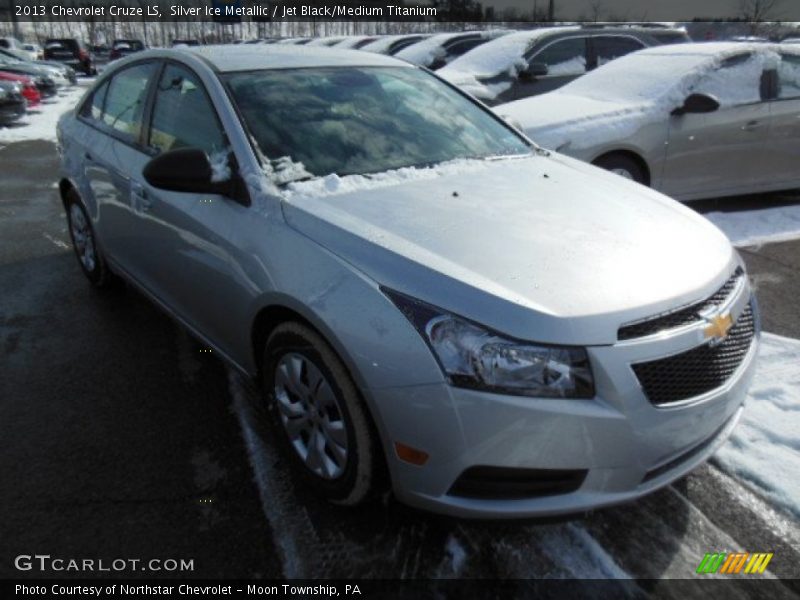 Silver Ice Metallic / Jet Black/Medium Titanium 2013 Chevrolet Cruze LS