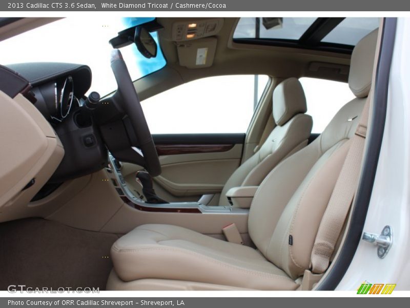 White Diamond Tricoat / Cashmere/Cocoa 2013 Cadillac CTS 3.6 Sedan