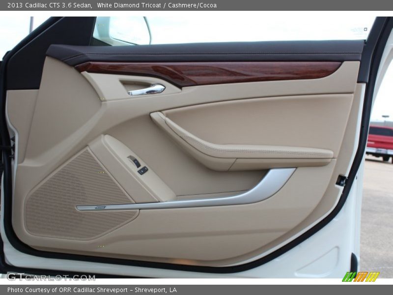White Diamond Tricoat / Cashmere/Cocoa 2013 Cadillac CTS 3.6 Sedan