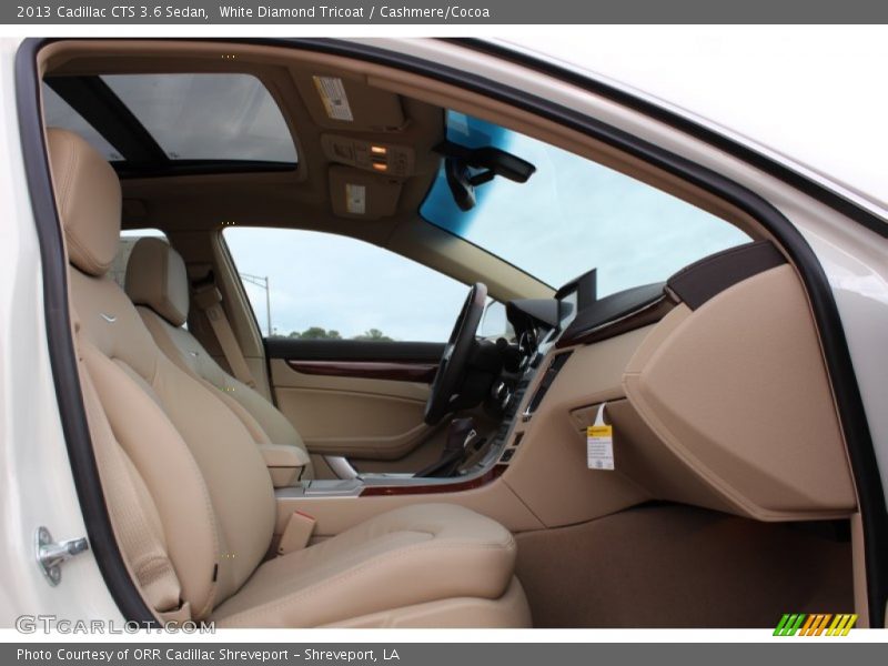 White Diamond Tricoat / Cashmere/Cocoa 2013 Cadillac CTS 3.6 Sedan