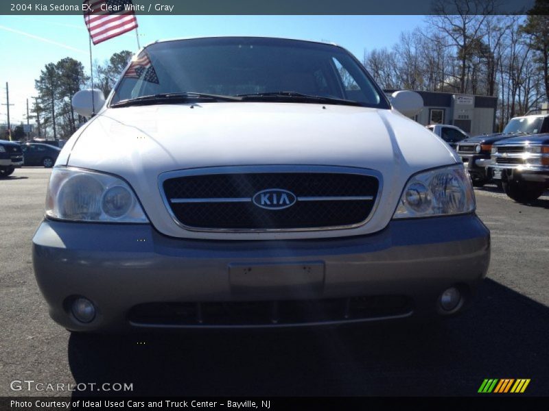 Clear White / Gray 2004 Kia Sedona EX