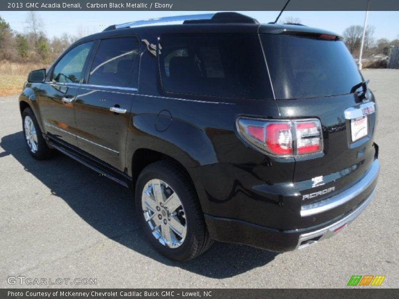 Carbon Black Metallic / Ebony 2013 GMC Acadia Denali