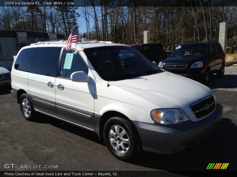 Clear White / Gray 2004 Kia Sedona EX