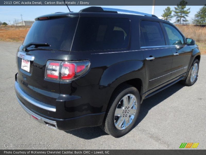 Carbon Black Metallic / Ebony 2013 GMC Acadia Denali