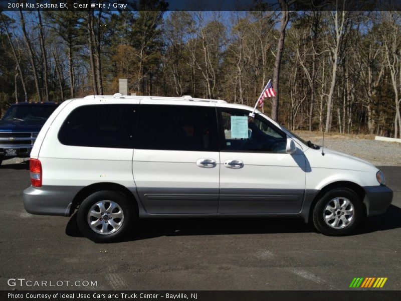Clear White / Gray 2004 Kia Sedona EX