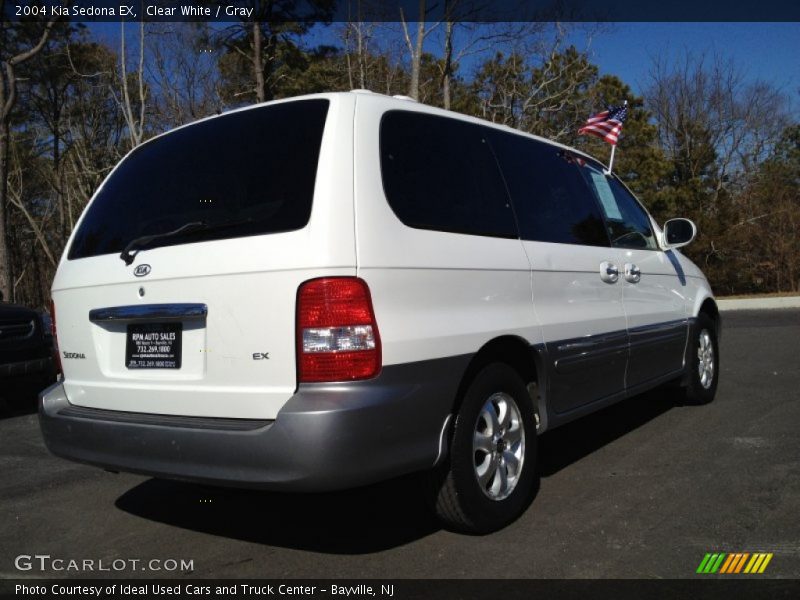 Clear White / Gray 2004 Kia Sedona EX