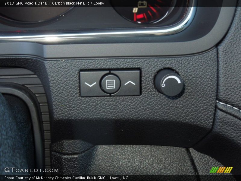 Controls of 2013 Acadia Denali