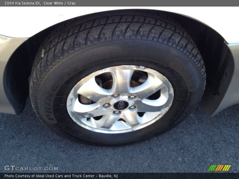 Clear White / Gray 2004 Kia Sedona EX
