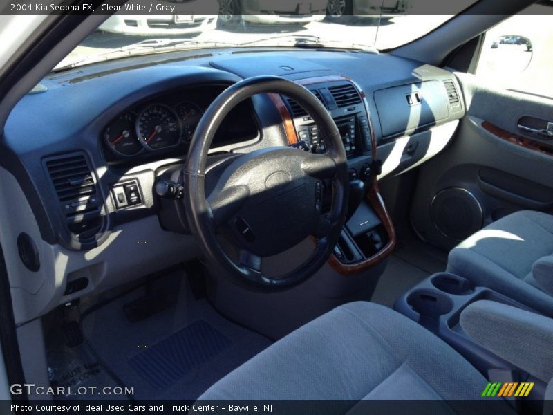 Clear White / Gray 2004 Kia Sedona EX