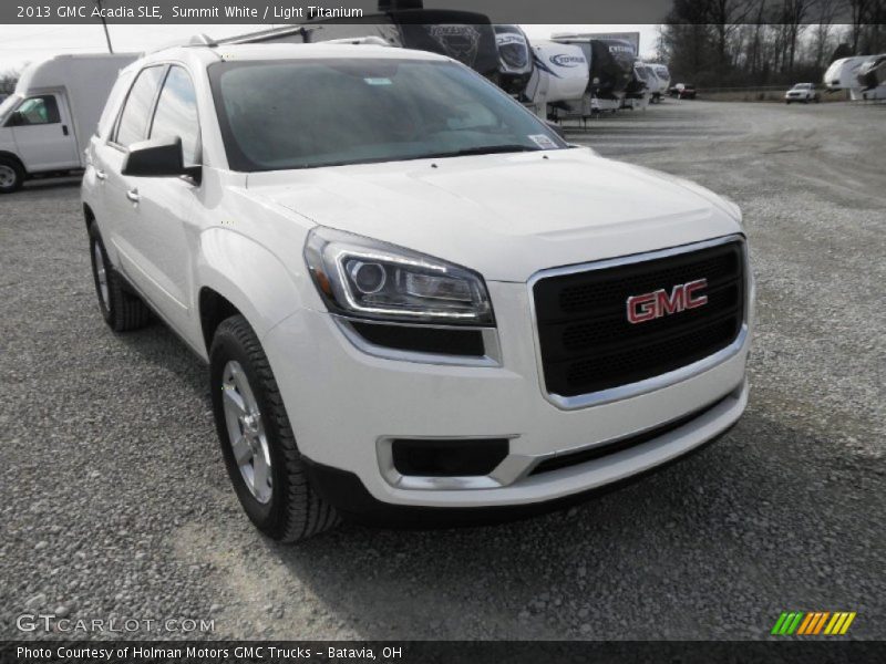 Summit White / Light Titanium 2013 GMC Acadia SLE