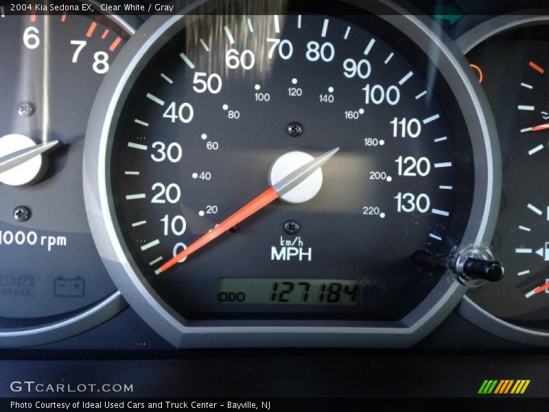 Clear White / Gray 2004 Kia Sedona EX