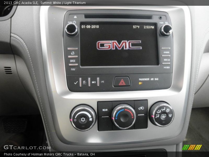 Summit White / Light Titanium 2013 GMC Acadia SLE