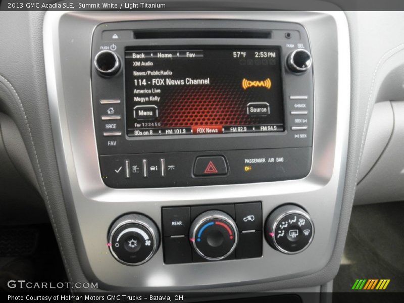 Summit White / Light Titanium 2013 GMC Acadia SLE