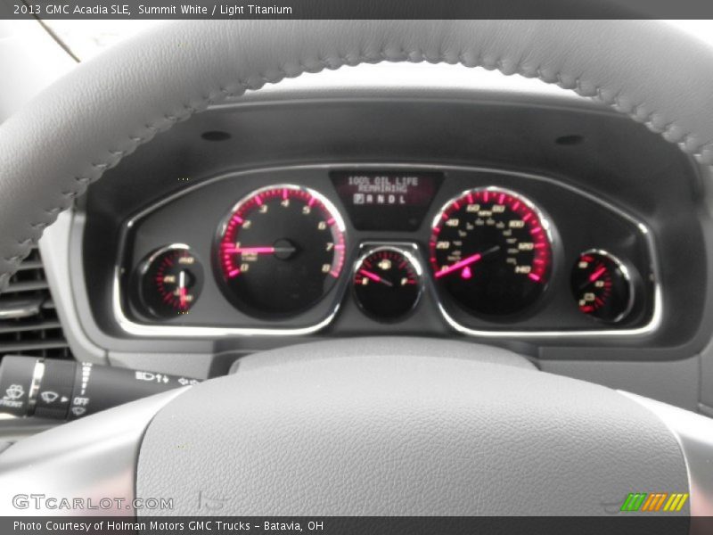 Summit White / Light Titanium 2013 GMC Acadia SLE