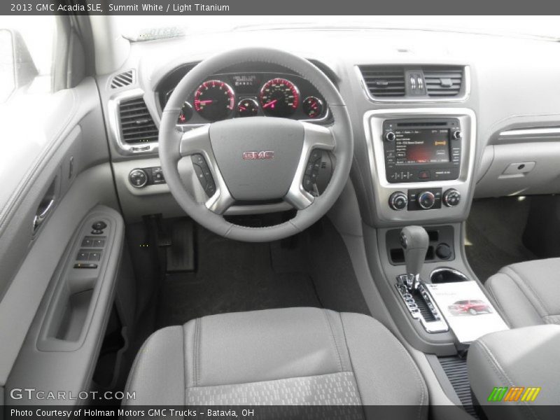 Summit White / Light Titanium 2013 GMC Acadia SLE