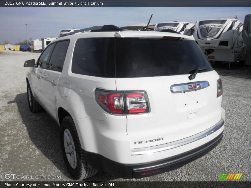Summit White / Light Titanium 2013 GMC Acadia SLE