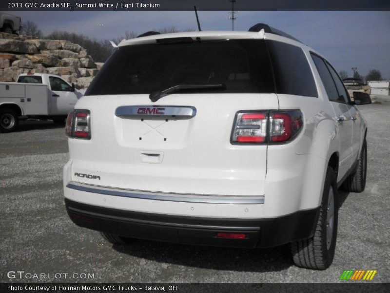 Summit White / Light Titanium 2013 GMC Acadia SLE