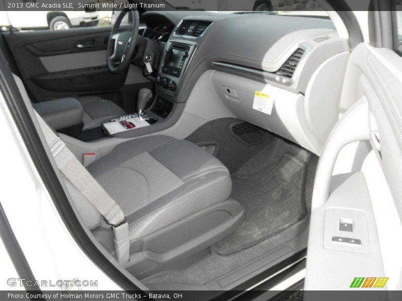Summit White / Light Titanium 2013 GMC Acadia SLE