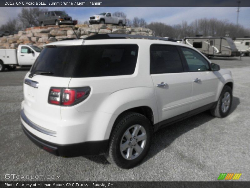 Summit White / Light Titanium 2013 GMC Acadia SLE