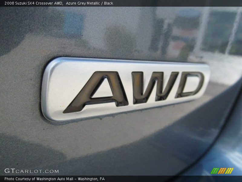 Azure Grey Metallic / Black 2008 Suzuki SX4 Crossover AWD