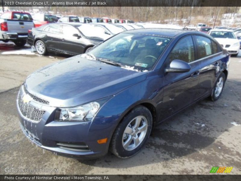 Atlantis Blue Metallic / Jet Black 2013 Chevrolet Cruze LT