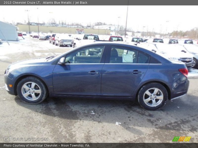 Atlantis Blue Metallic / Jet Black 2013 Chevrolet Cruze LT