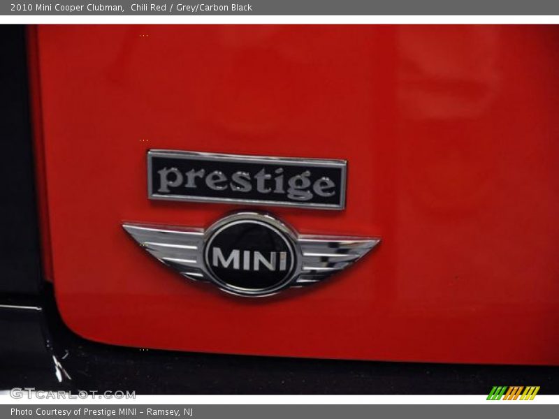Chili Red / Grey/Carbon Black 2010 Mini Cooper Clubman