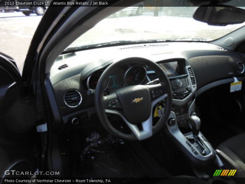 Atlantis Blue Metallic / Jet Black 2013 Chevrolet Cruze LT