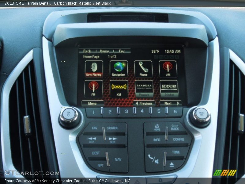 Carbon Black Metallic / Jet Black 2013 GMC Terrain Denali