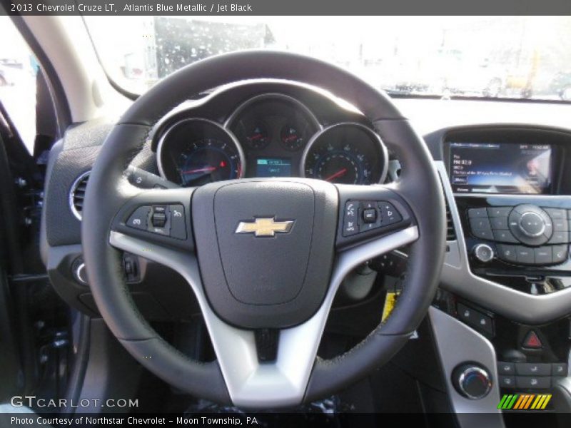 Atlantis Blue Metallic / Jet Black 2013 Chevrolet Cruze LT