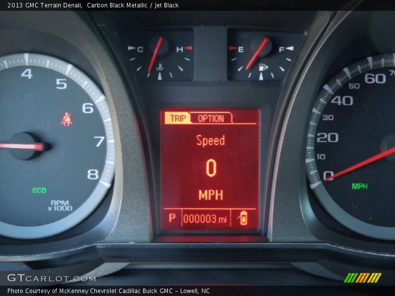 Carbon Black Metallic / Jet Black 2013 GMC Terrain Denali