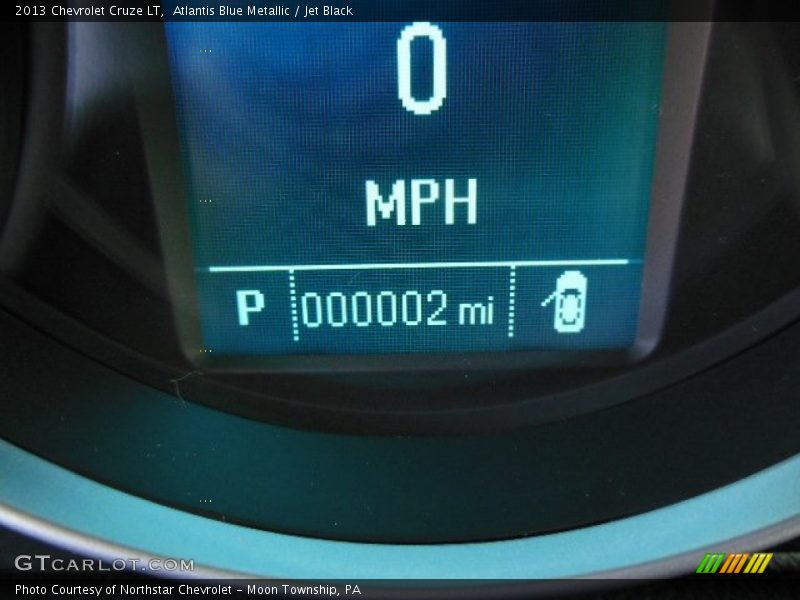 Atlantis Blue Metallic / Jet Black 2013 Chevrolet Cruze LT