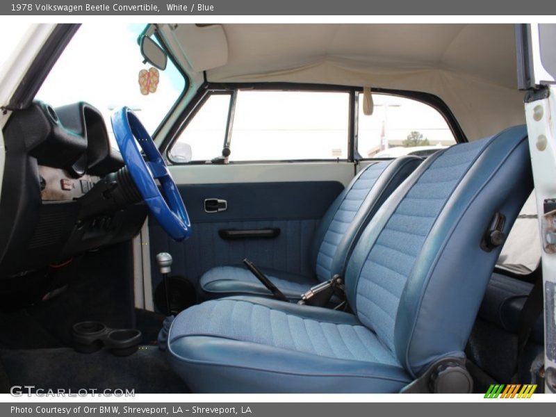  1978 Beetle Convertible Blue Interior