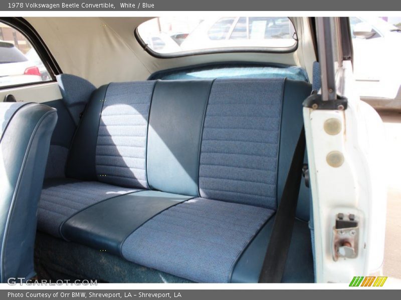 Rear Seat of 1978 Beetle Convertible