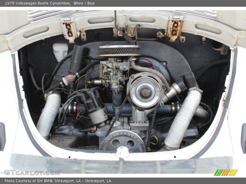  1978 Beetle Convertible Engine - 1500cc OHV 8-Valve Air-Cooled Flat 4 Cylinder