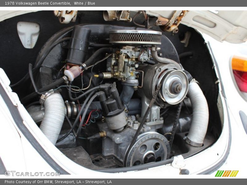  1978 Beetle Convertible Engine - 1500cc OHV 8-Valve Air-Cooled Flat 4 Cylinder