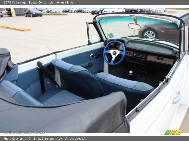 White / Blue 1978 Volkswagen Beetle Convertible