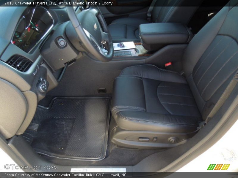 White Diamond Tricoat / Ebony 2013 Chevrolet Traverse LTZ