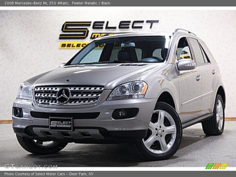 Pewter Metallic / Black 2008 Mercedes-Benz ML 350 4Matic