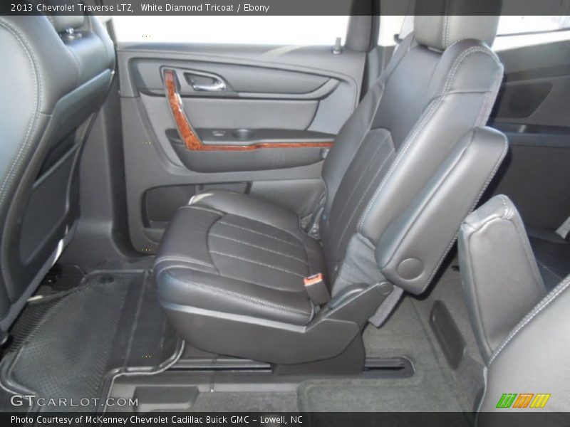White Diamond Tricoat / Ebony 2013 Chevrolet Traverse LTZ