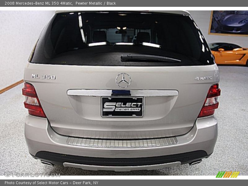 Pewter Metallic / Black 2008 Mercedes-Benz ML 350 4Matic