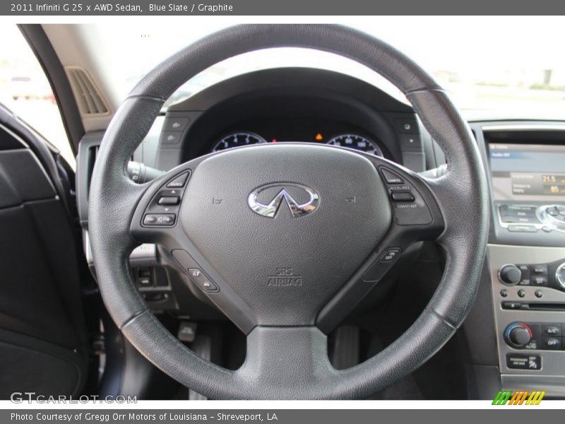  2011 G 25 x AWD Sedan Steering Wheel