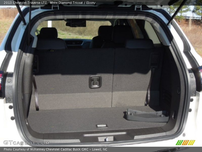 White Diamond Tricoat / Ebony 2013 Chevrolet Traverse LTZ